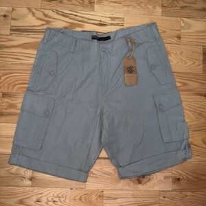 Rocawear Men's Grey Cargos Shorts Size 42 NWT 100% Cotton Pockets